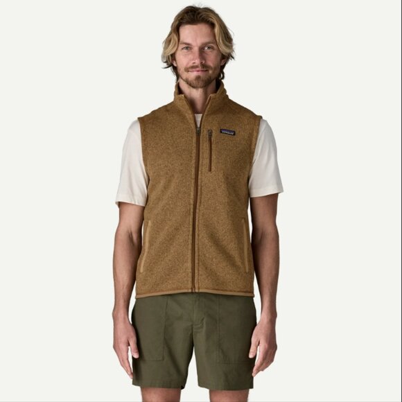 Men's Better Sweater Fleece Vest Color Grayling Brown - Picture 3 of 6